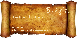 Buella Álmos névjegykártya